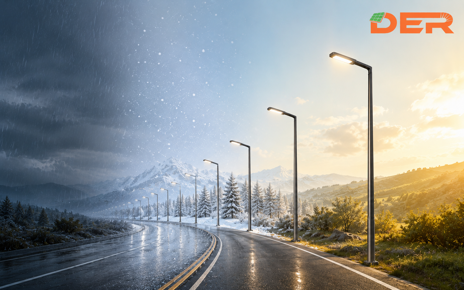 weather conditions affect the performance of all in one solar street lights